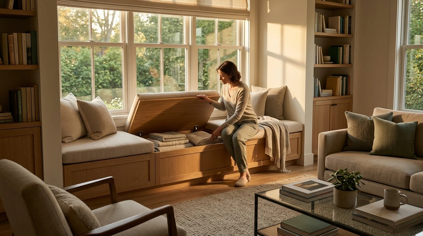 Clever Hidden Storage Ideas for a Calmer Living Room