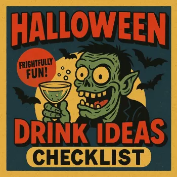 Halloween Drink Checklist & Planner for a Spooky Party