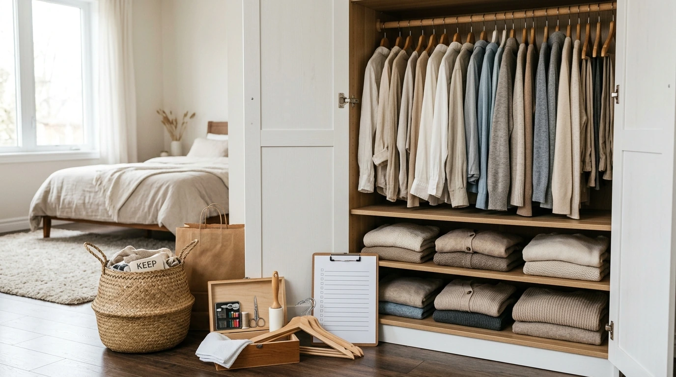 Declutter Your Closet Fast With a Simple 4-Pile Method